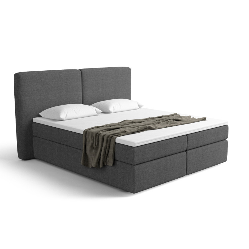 Lit Boxspring BILOBA avec...